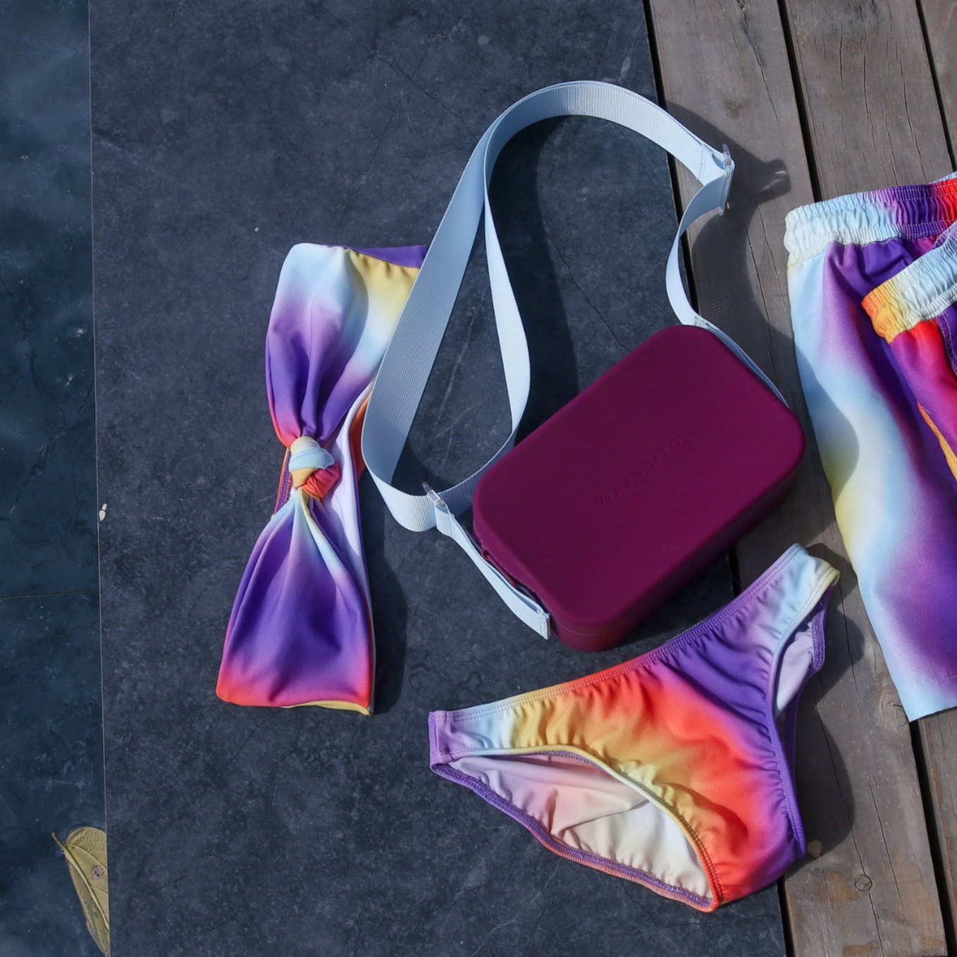 Classic Splashkit Set- Plum with Blue Strap